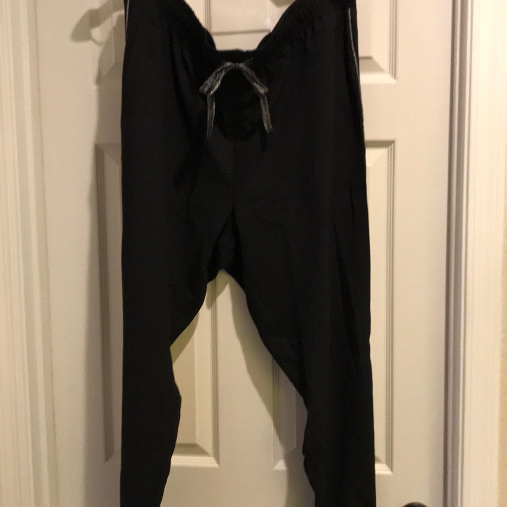 Joe Fresh Silver Stripe Black Track Pants Size 1X